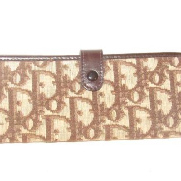 Dior Brown 'Trotter' Print Canvas Mirror Comb Case - Picture 7 of 12